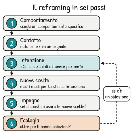Schema V1-SCHEMA-28-1 – Capitolo 28 – Il reframing in sei passi