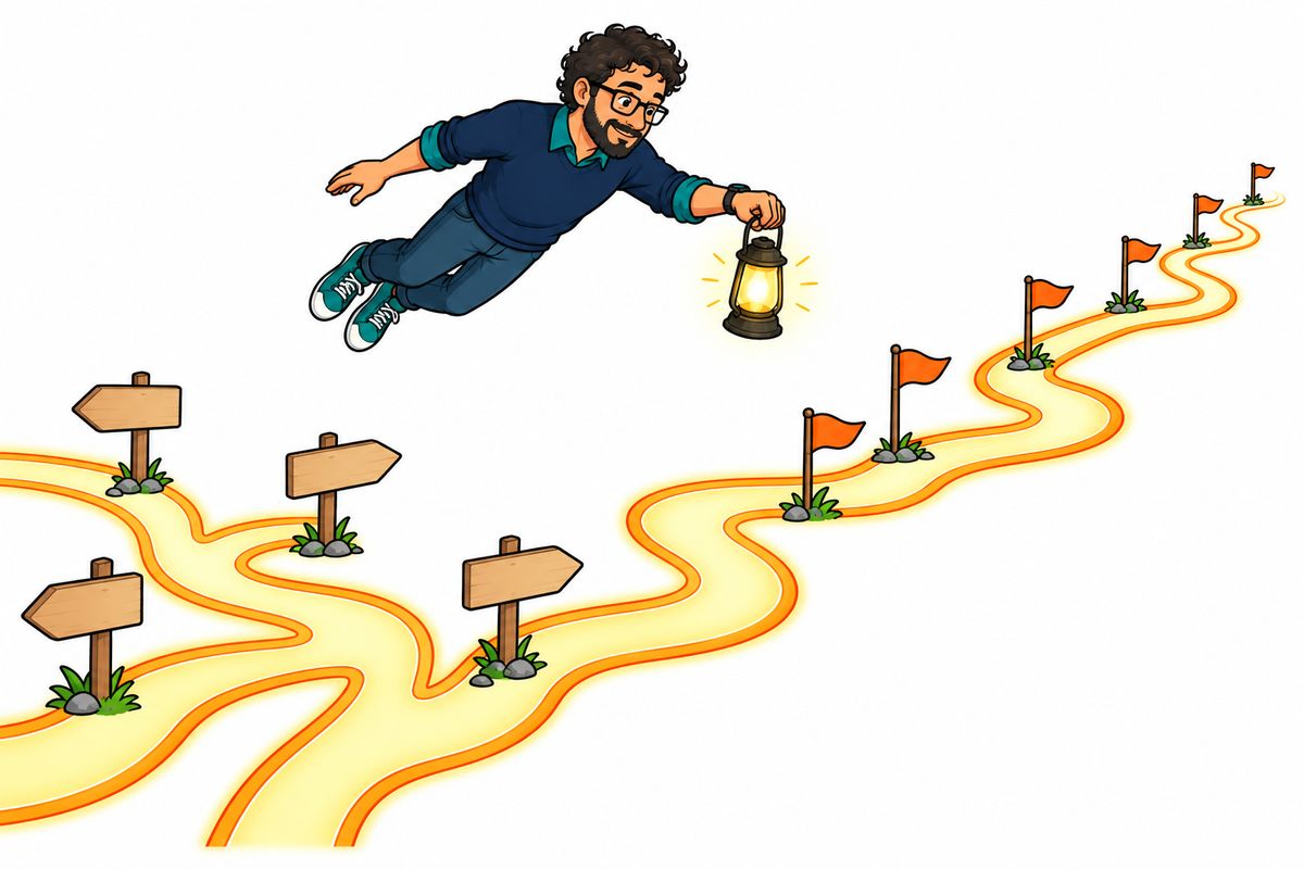 Illustrazione V2-16-1 – Capitolo 16 – Il viaggio sopra la linea del tempo – livello avanzato